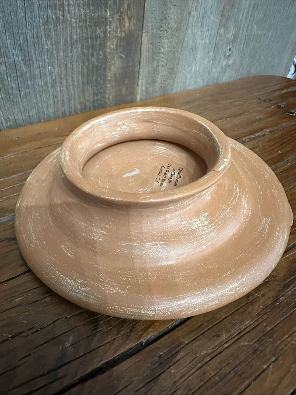 The White Barn Candle Co. Terra Cotta Candle Holder Bird Bath #2 - Picture 10 of 16